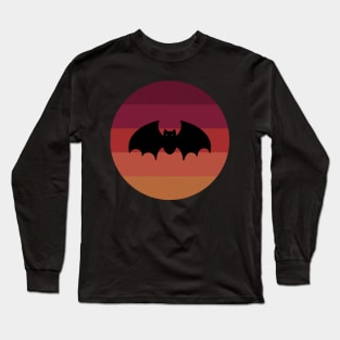 Retro Stripes Bat Long Sleeve T-Shirt